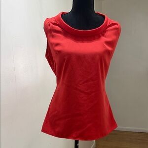 Banana Republic Vibrant Red Cowl Neck Blouse